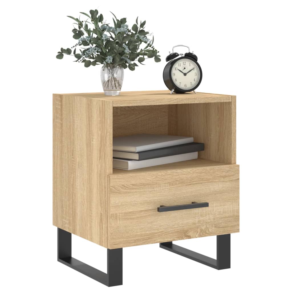 vidaXL Szafka nocna, dąb sonoma, 40x35x47,5 cm materiał drewnopochodny
