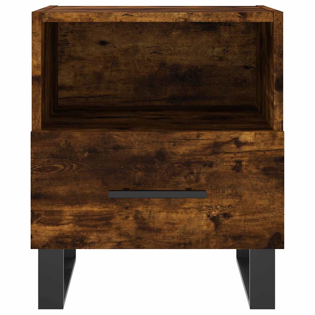vidaXL Szafki nocne, 2 szt., przydymiony dąb, 40x35x47,5 cm