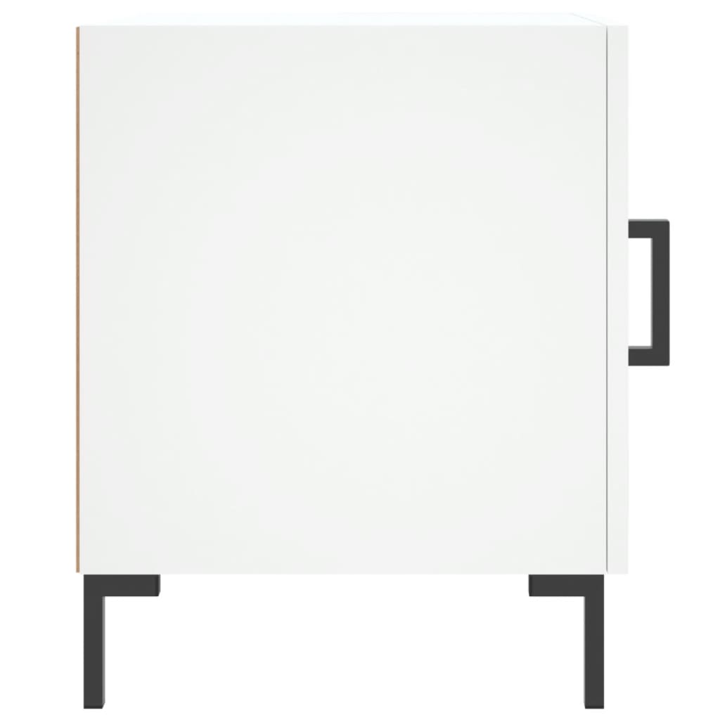 vidaXL Szafka nocna, biała, 40x40x50 cm, materiał drewnopochodny