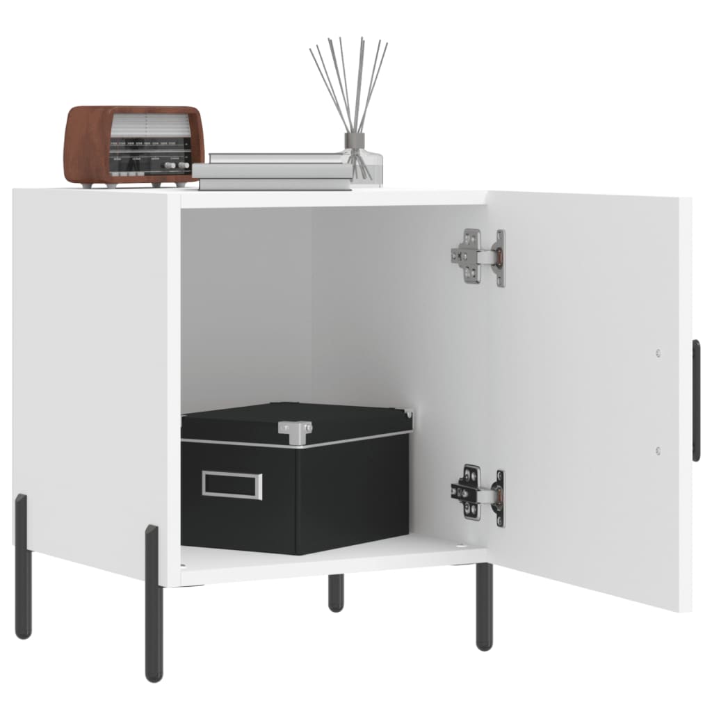 vidaXL Szafki nocne, 2 szt., białe, 40x40x50 cm