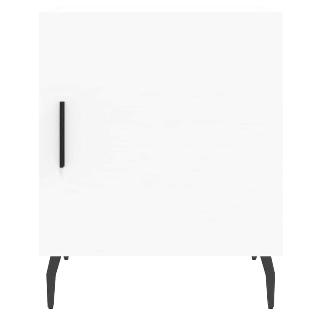 vidaXL Szafka nocna, biała, 40x40x50 cm, materiał drewnopochodny