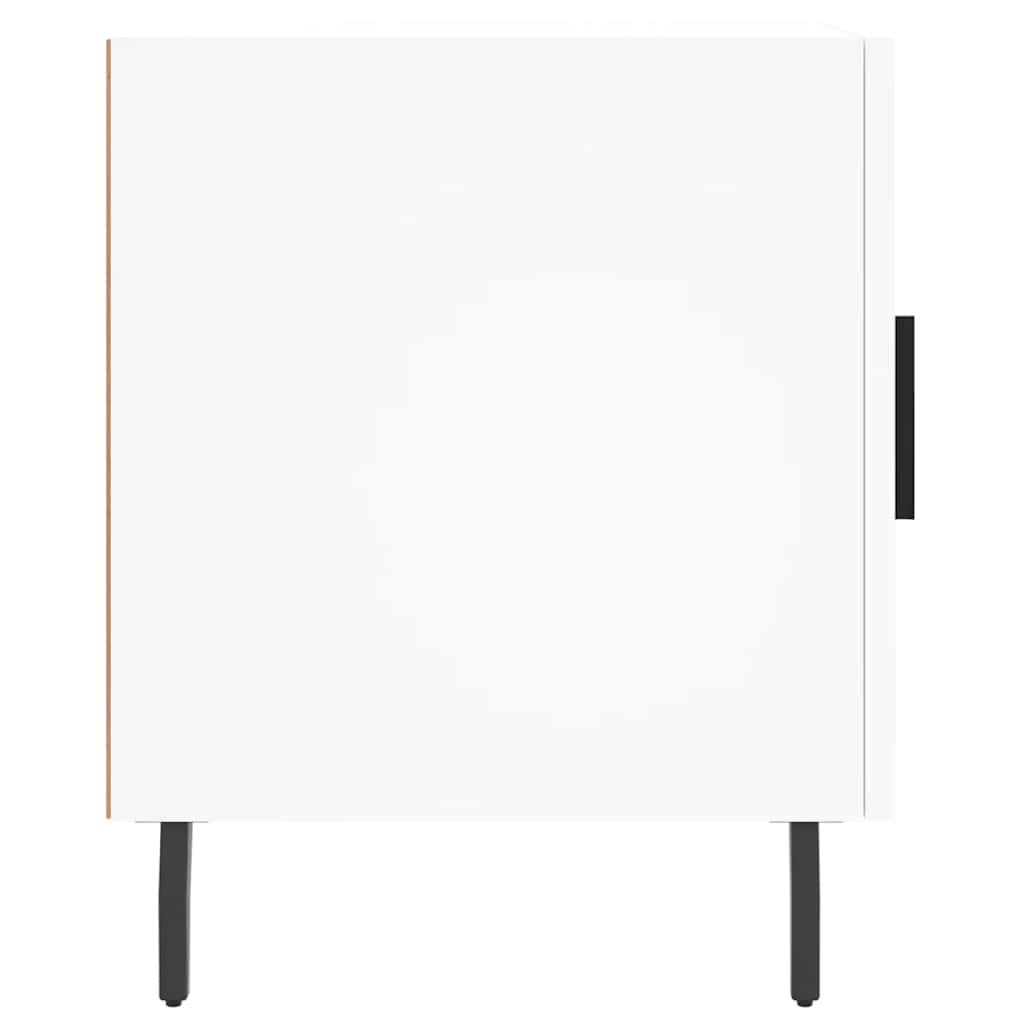 vidaXL Szafka nocna, biała, 40x40x50 cm, materiał drewnopochodny
