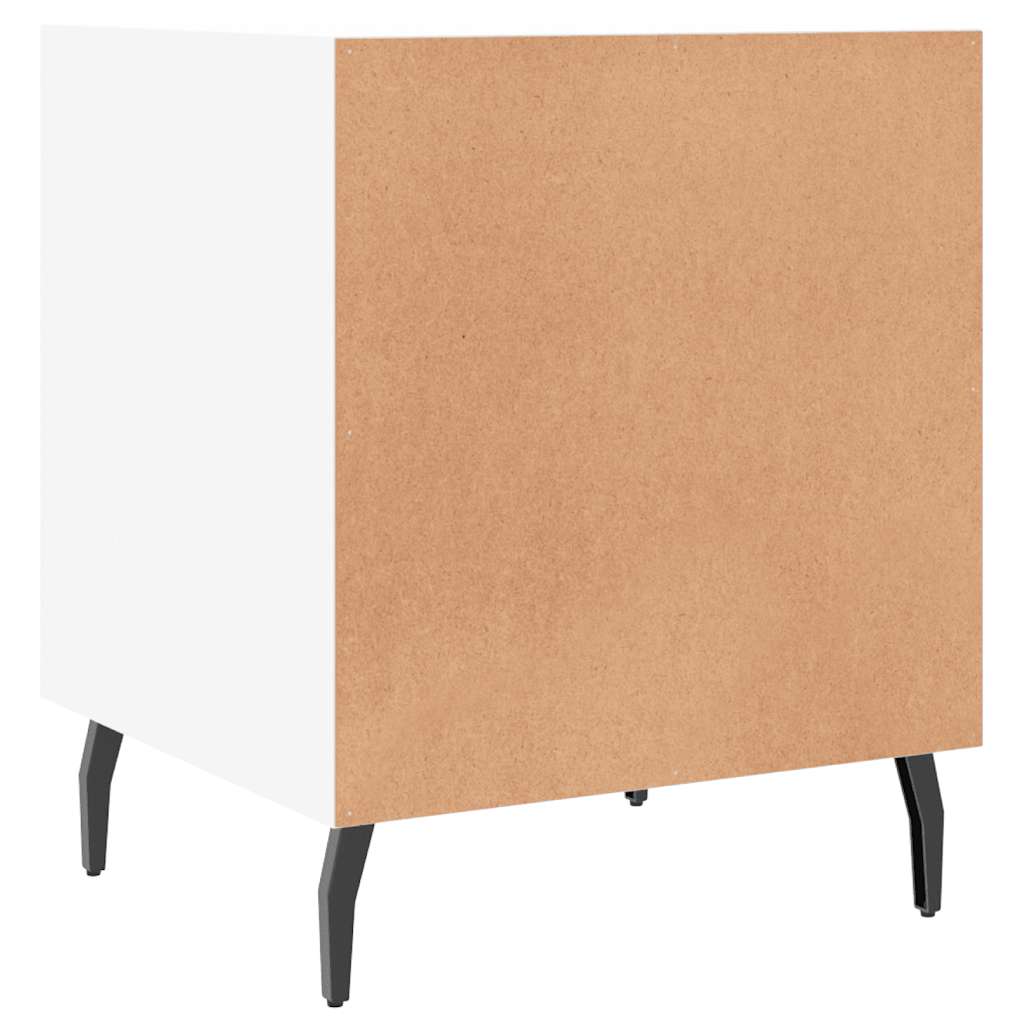 vidaXL Szafka nocna, biała, 40x40x50 cm, materiał drewnopochodny