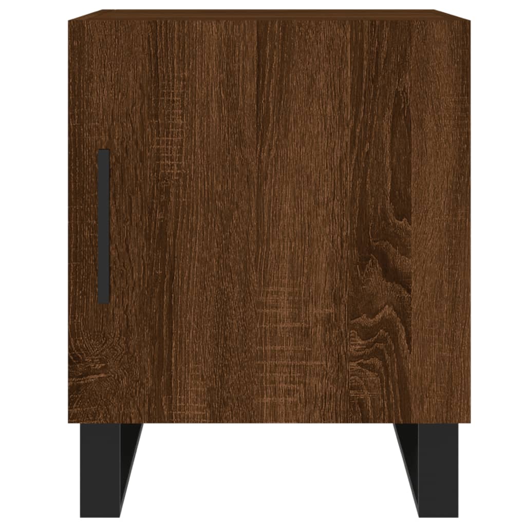 vidaXL Szafka nocna, brązowy dąb, 40x40x50 cm, materiał drewnopochodny