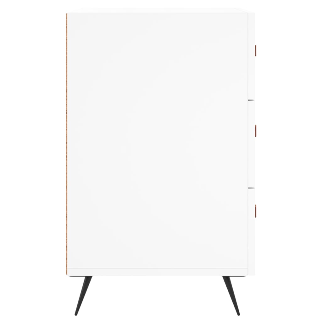 vidaXL Szafka nocna, biała, 40x40x66 cm, materiał drewnopochodny