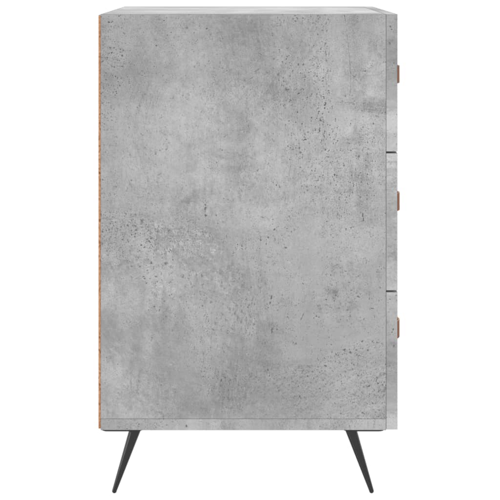 vidaXL Szafka nocna, szarość betonu, 40x40x66 cm