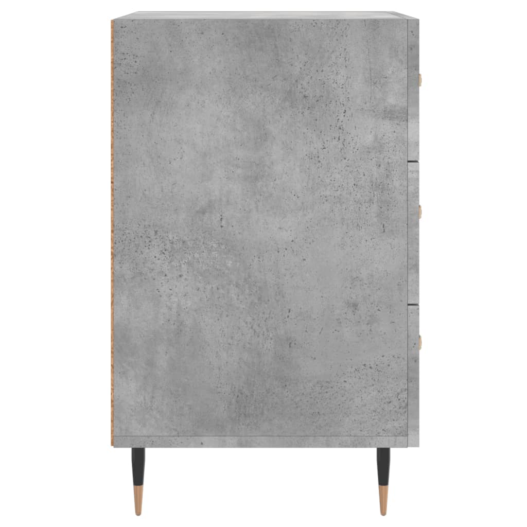 vidaXL Szafka nocna, szarość betonu, 40x40x66 cm