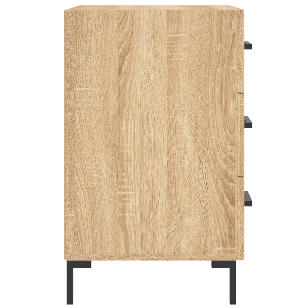 vidaXL Szafka nocna, dąb sonoma, 40x40x66 cm, materiał drewnopochodny