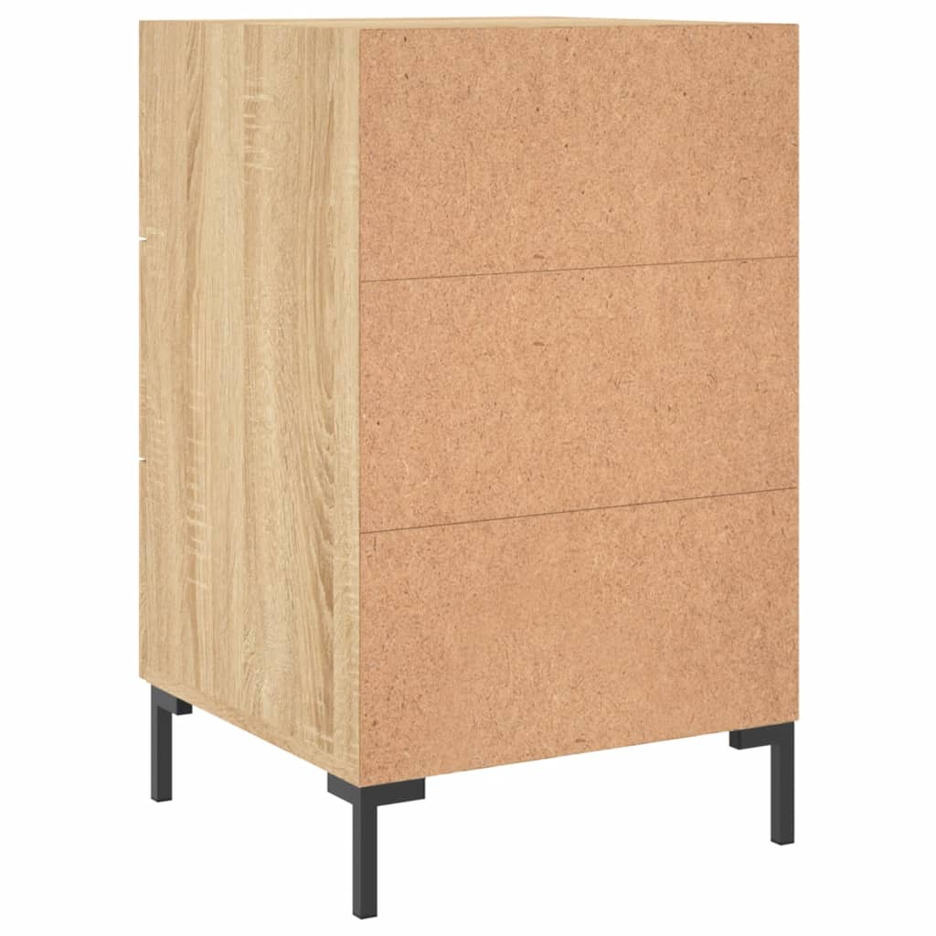 vidaXL Szafka nocna, dąb sonoma, 40x40x66 cm, materiał drewnopochodny