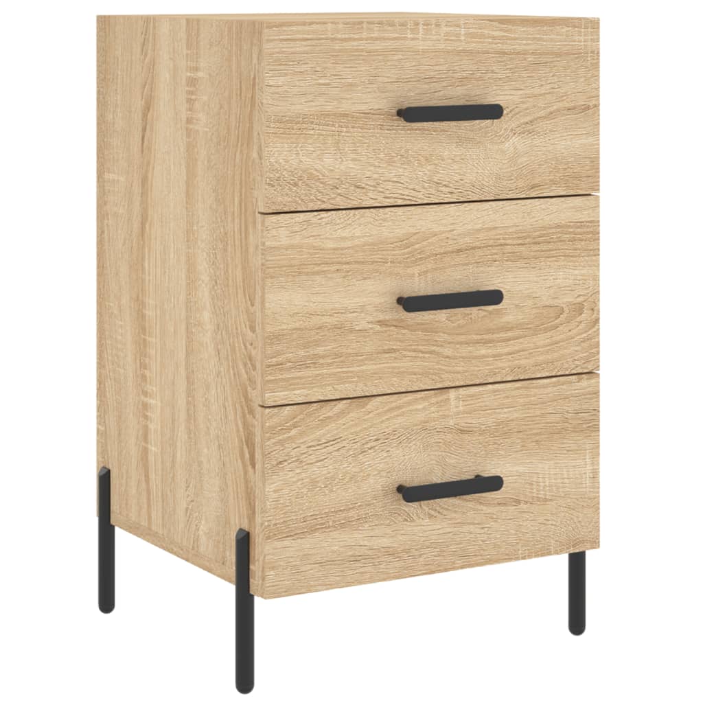 vidaXL Szafka nocna, dąb sonoma, 40x40x66 cm, materiał drewnopochodny