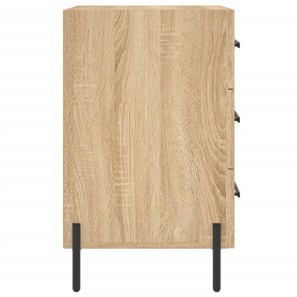 vidaXL Szafka nocna, dąb sonoma, 40x40x66 cm, materiał drewnopochodny