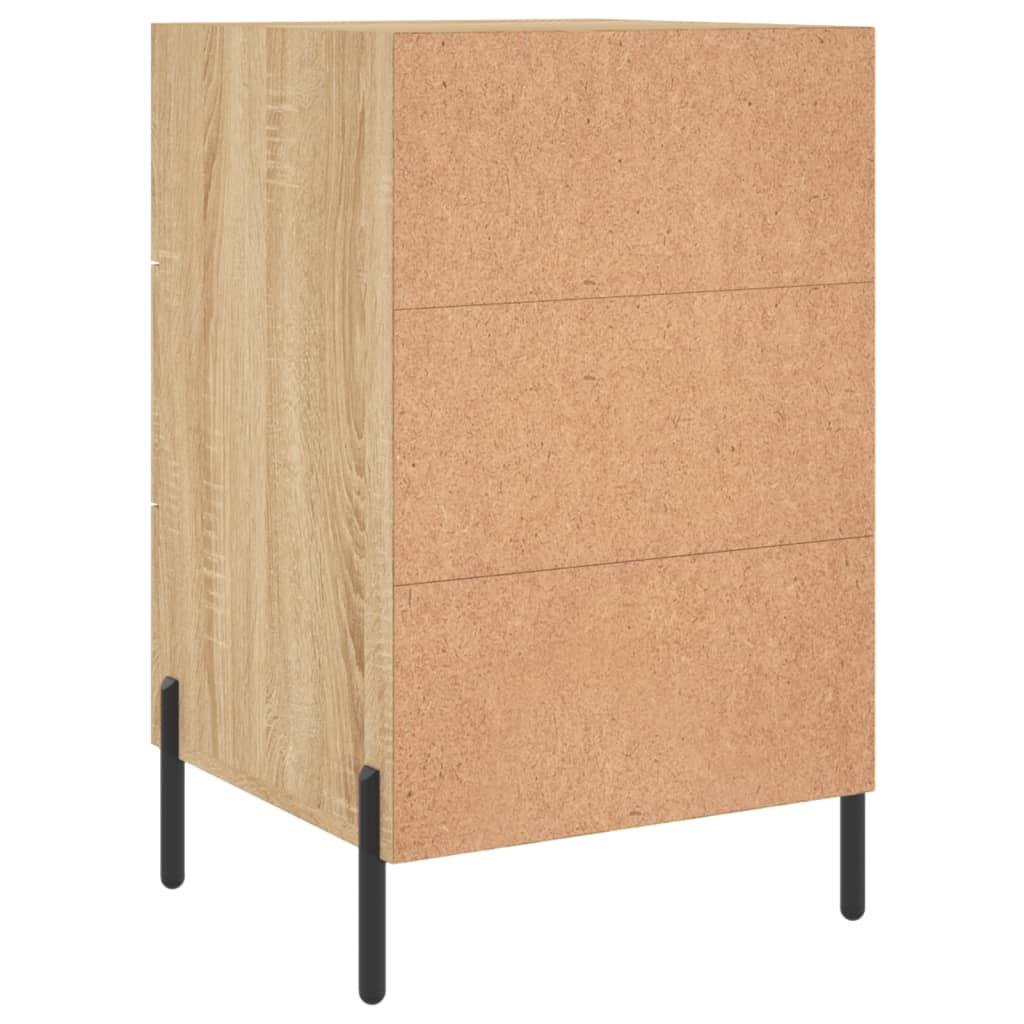 vidaXL Szafka nocna, dąb sonoma, 40x40x66 cm, materiał drewnopochodny