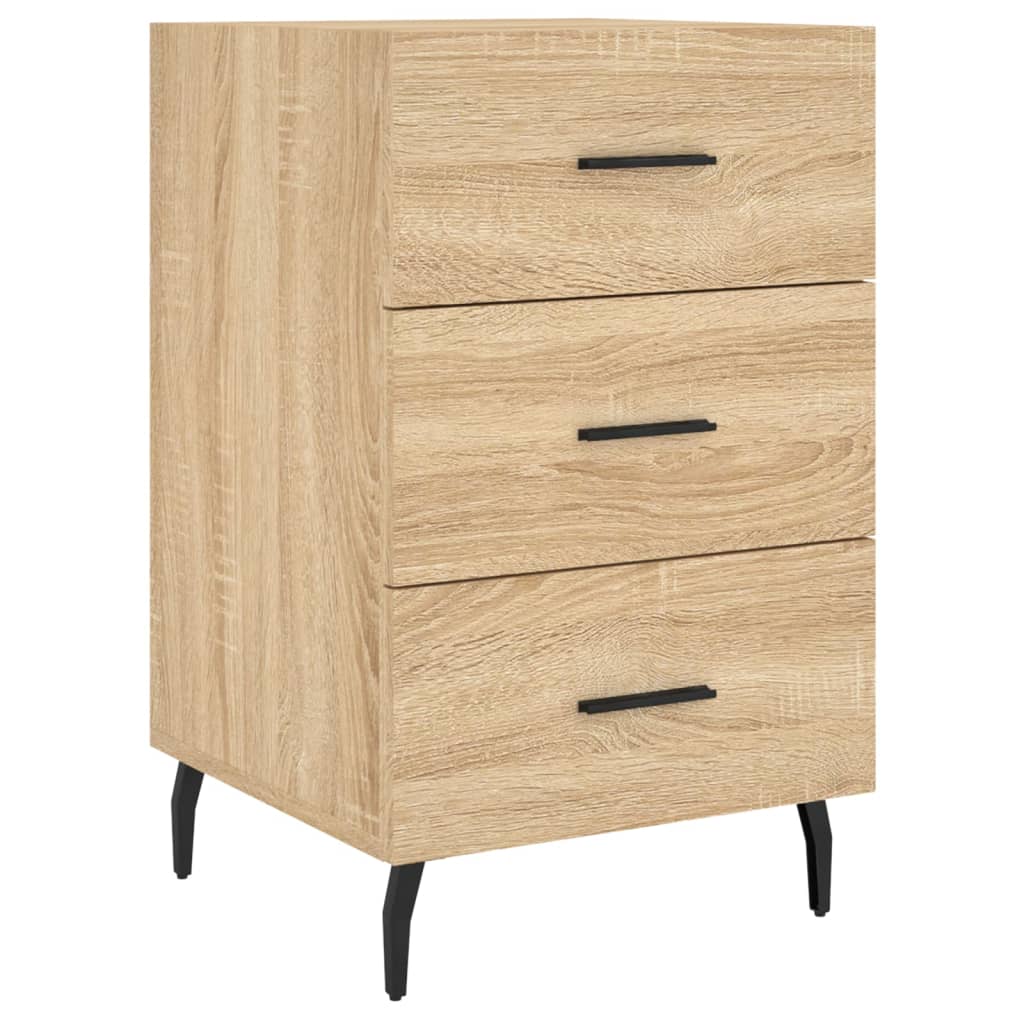 vidaXL Szafka nocna, dąb sonoma, 40x40x66 cm, materiał drewnopochodny