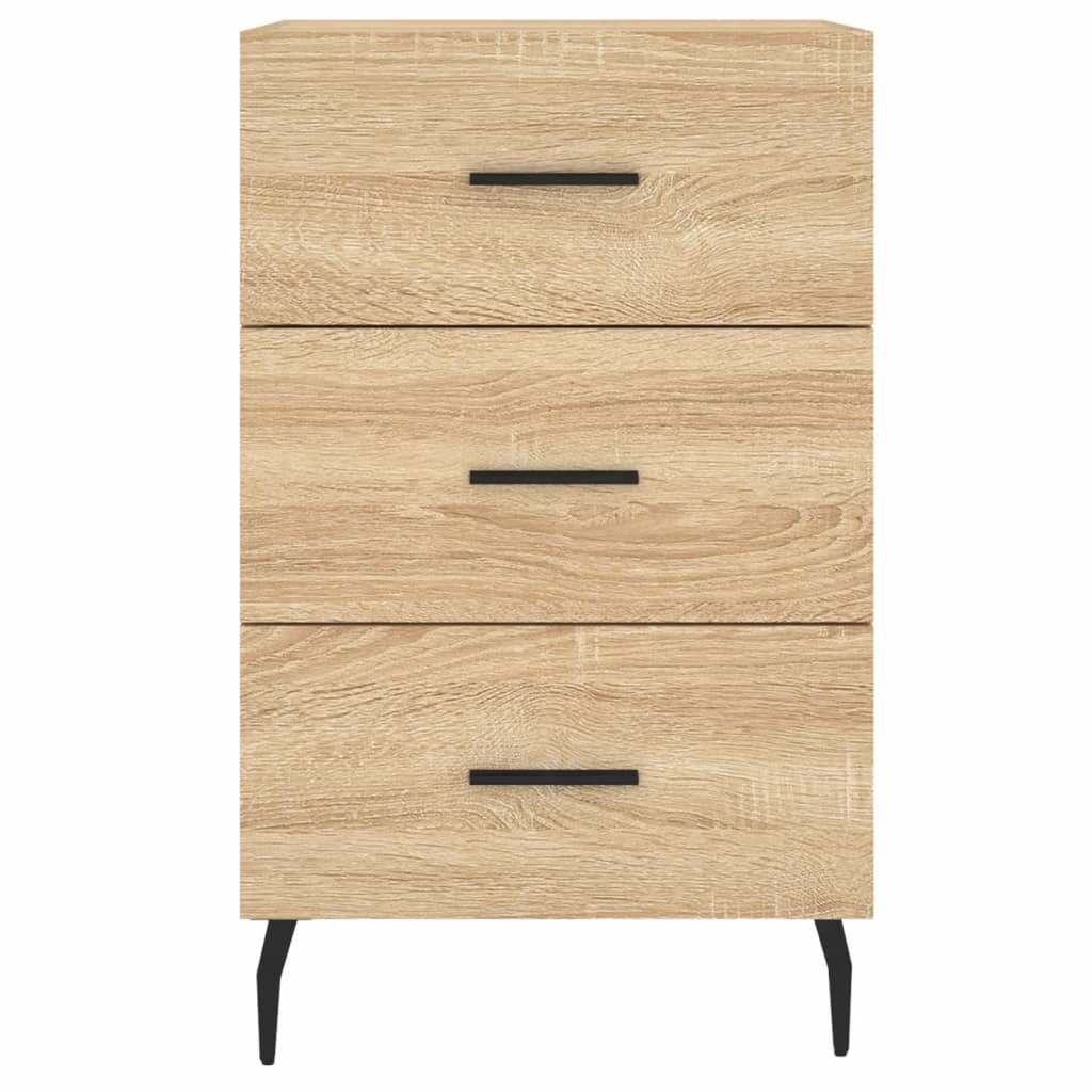 vidaXL Szafka nocna, dąb sonoma, 40x40x66 cm, materiał drewnopochodny