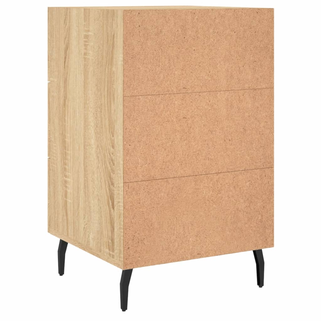 vidaXL Szafka nocna, dąb sonoma, 40x40x66 cm, materiał drewnopochodny