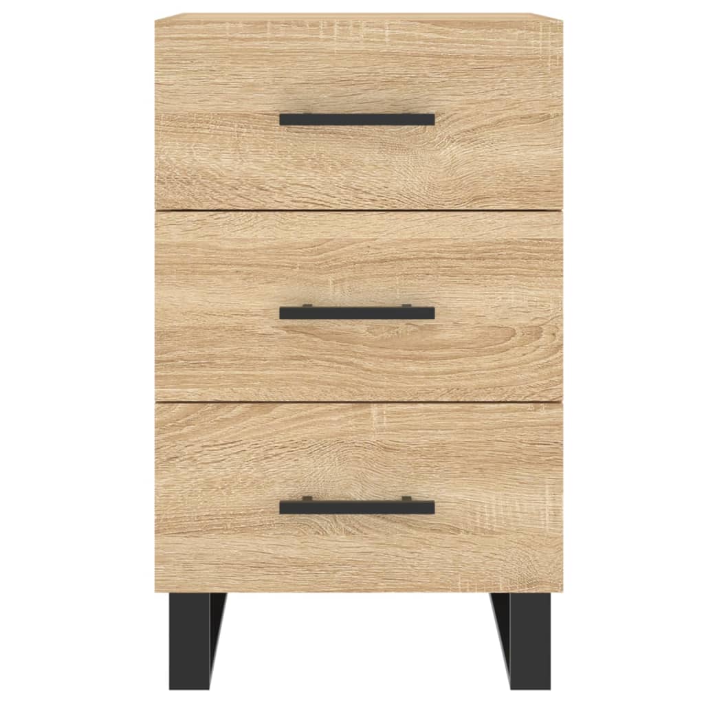 vidaXL Szafka nocna, dąb sonoma, 40x40x66 cm, materiał drewnopochodny