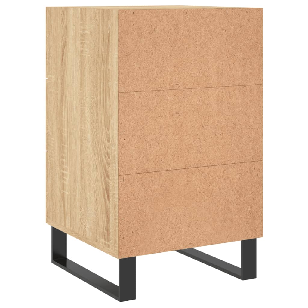 vidaXL Szafka nocna, dąb sonoma, 40x40x66 cm, materiał drewnopochodny