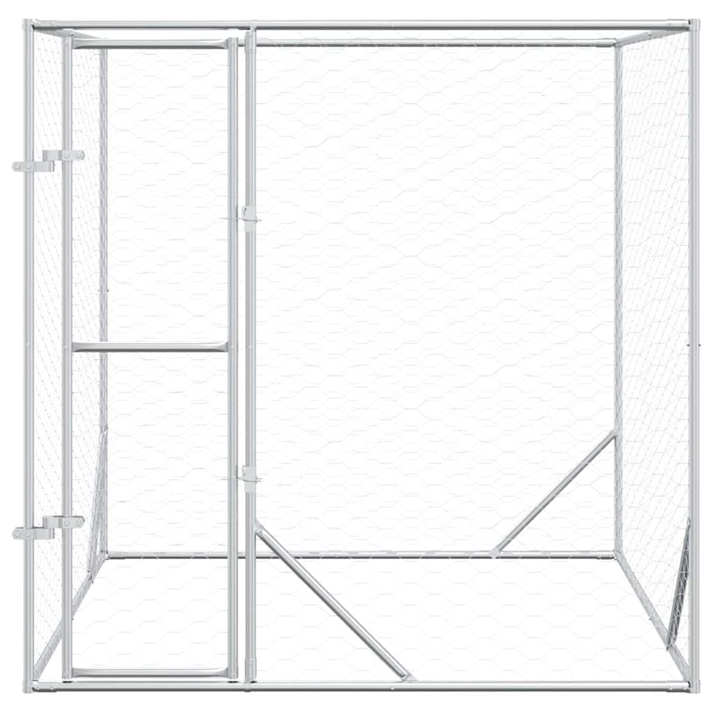 vidaXL Kojec zewnętrzny dla psa, 2x2x2 m, stal galwanizowana