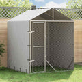 vidaXL Kojec dla psa, z dachem, srebrny, 2x2x2,5 m, stal galwanizowana