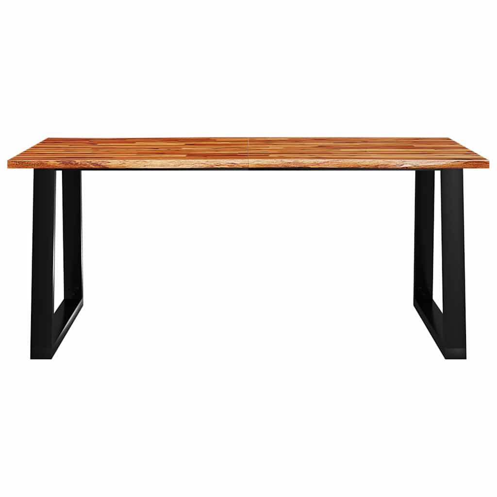 vidaXL Stół z naturalną krawędzią, 180x90x75 cm, lite drewno akacjowe