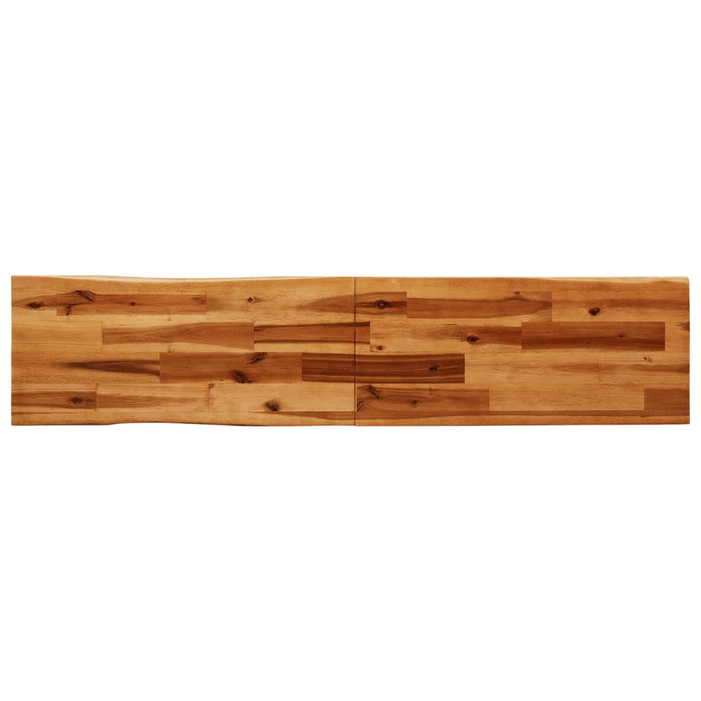 vidaXL Ławka z naturalną krawędzią, 160 cm, lite drewno akacjowe