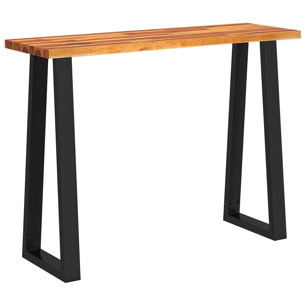 vidaXL Stolik konsolowy, 110x35x80 cm, lite drewno akacjowe