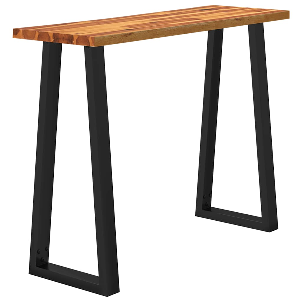 vidaXL Stolik konsolowy, 110x35x80 cm, lite drewno akacjowe