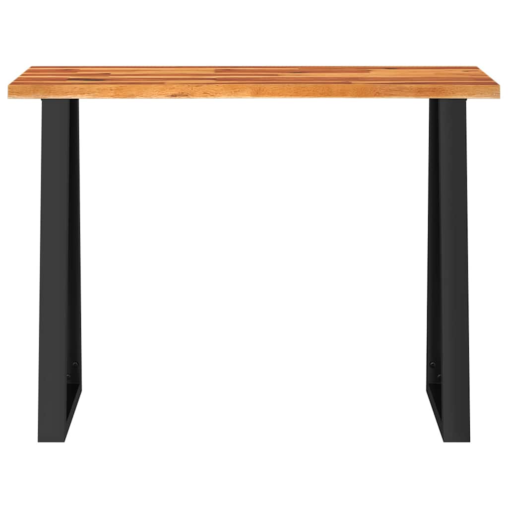 vidaXL Stolik konsolowy, 110x35x80 cm, lite drewno akacjowe