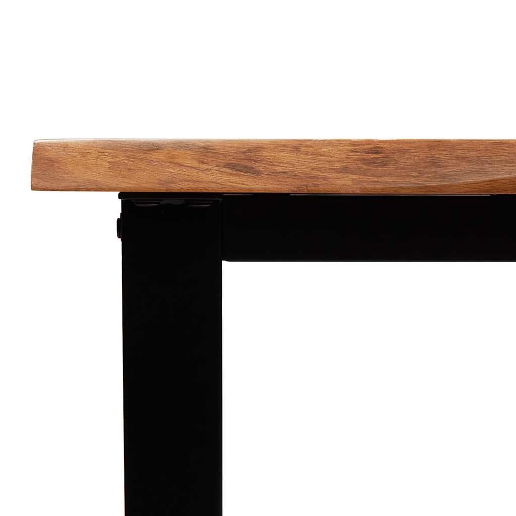vidaXL Stolik konsolowy, 110x35x80 cm, lite drewno akacjowe