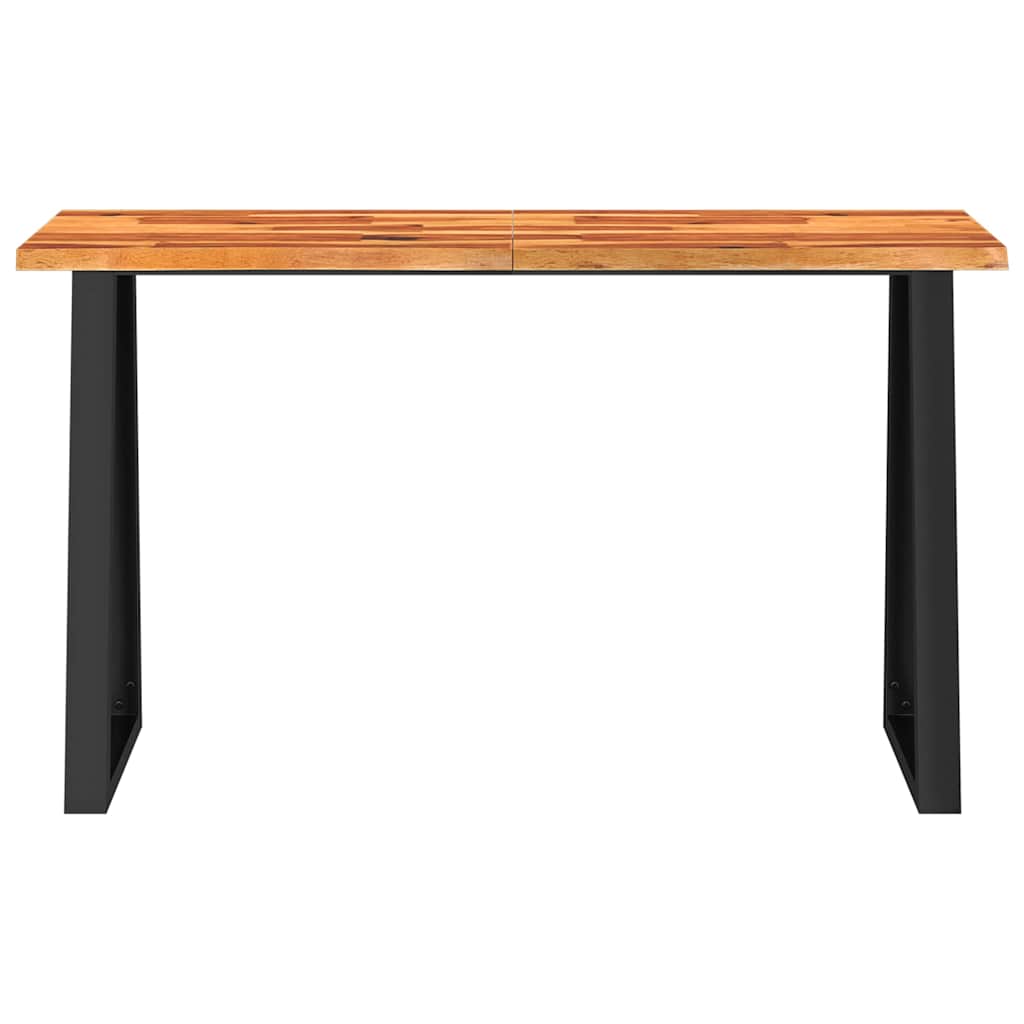 vidaXL Stolik konsolowy z naturalną krawędzią, 140x40x80 cm, akacja