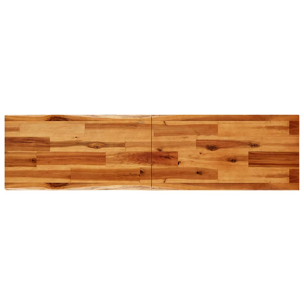 vidaXL Stolik konsolowy z naturalną krawędzią, 140x40x80 cm, akacja