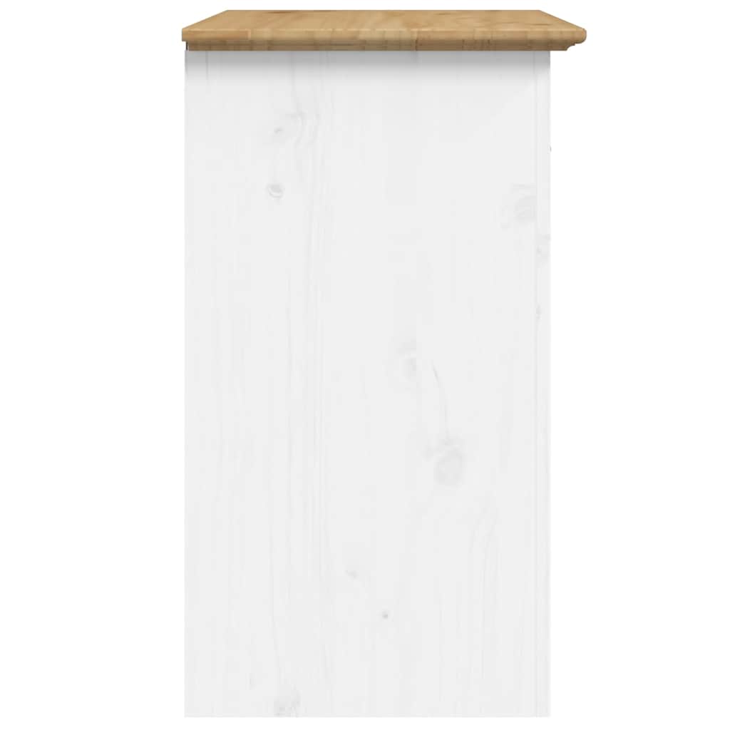 vidaXL Szafka nocna BODO, brązowa, 53x38,5x67 cm, lite drewno sosnowe