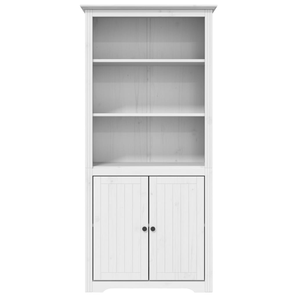 vidaXL Biblioteczka BODO, biała, 82x40x173 cm, lite drewno sosnowe