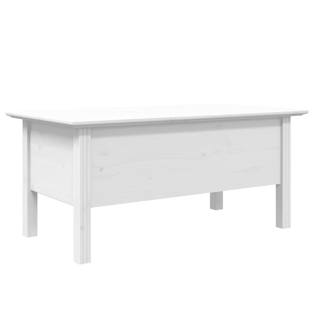 vidaXL Stolik kawowy BODO, biały, 100x55x46 cm, drewno sosnowe
