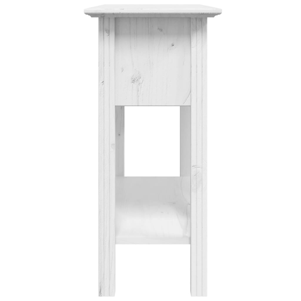 vidaXL Stolik konsolowy BODO, biały, 91x35x74 cm, drewno sosnowe