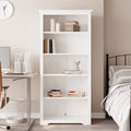 vidaXL Biblioteczka BODO, biała, 82x40x173 cm, sosnowa, 5 półek