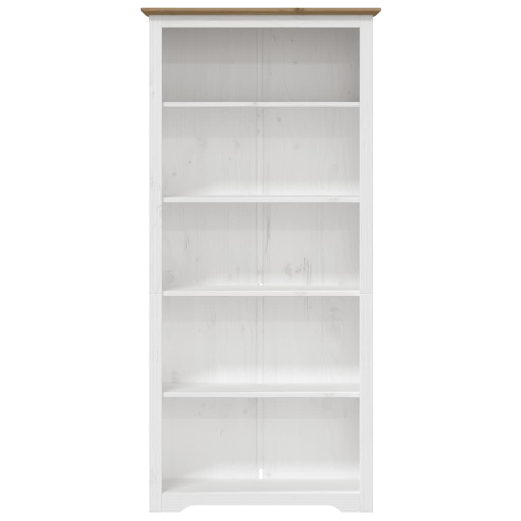 vidaXL Biblioteczka BODO, brązowa, 82x40x173 cm, sosnowa, 5 półek