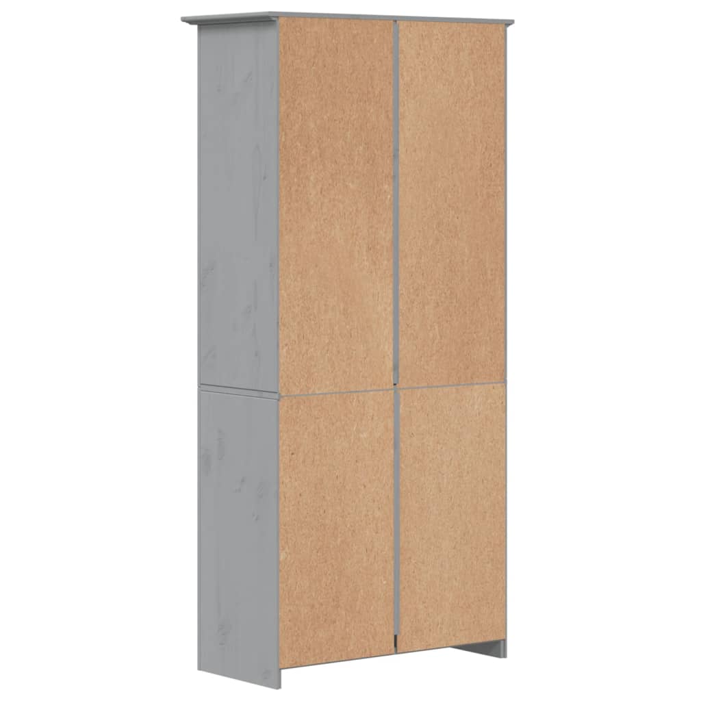vidaXL Biblioteczka BODO, szara, 82x40x173 cm, sosnowa, 5 półek