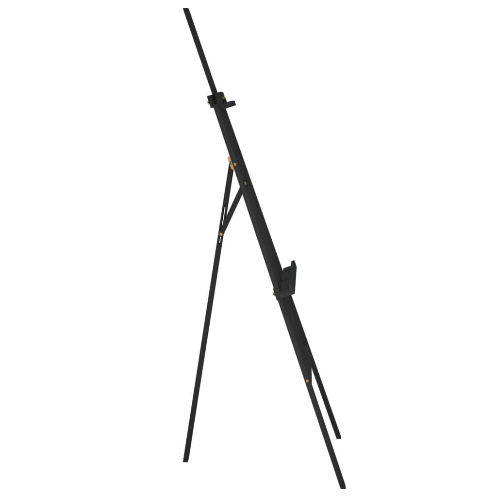 vidaXL Sztaluga malarska, czarna, 53,5x95x127 cm lite drewno sosnowe