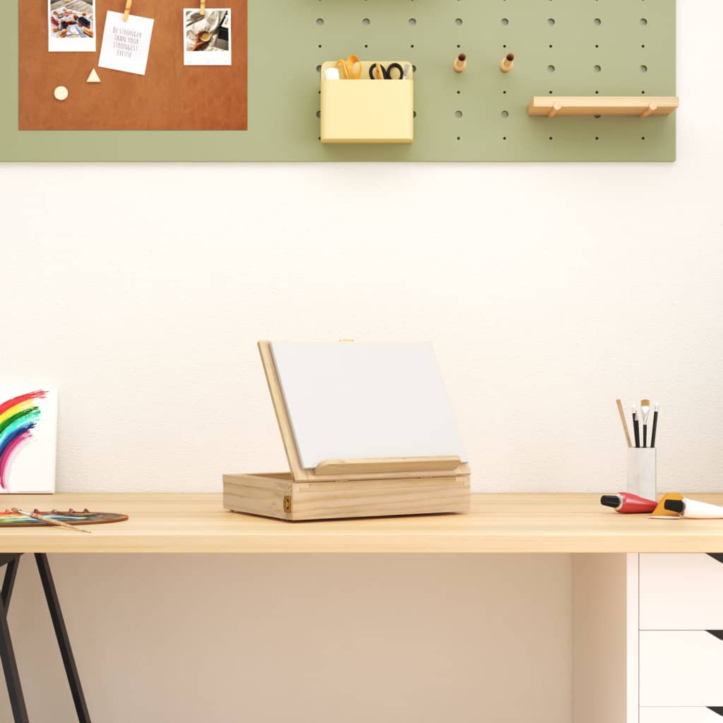 vidaXL Sztaluga stołowa z szufladą, 33,5x25,5x7 cm, drewno sosnowe