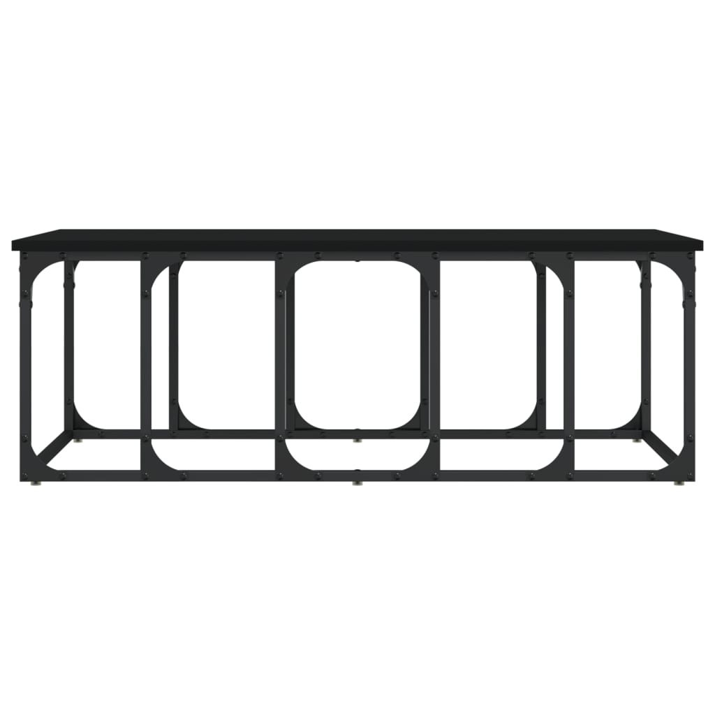 vidaXL Stolik kawowy, czarny, 100x50x35,5 cm, materiał drewnopochodny