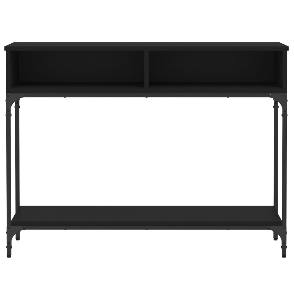 vidaXL Stolik konsolowy, czarny, 100x30,5x75 cm