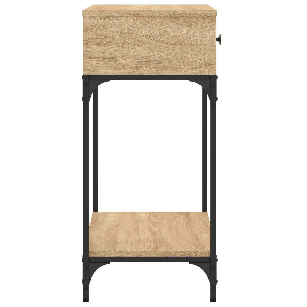 vidaXL Stolik konsolowy, dąb sonoma, 75x34,5x75 cm