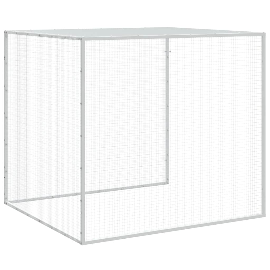vidaXL Klatka dla kurcząt, z dachem, antracytowa, 603x98x90 cm, stal