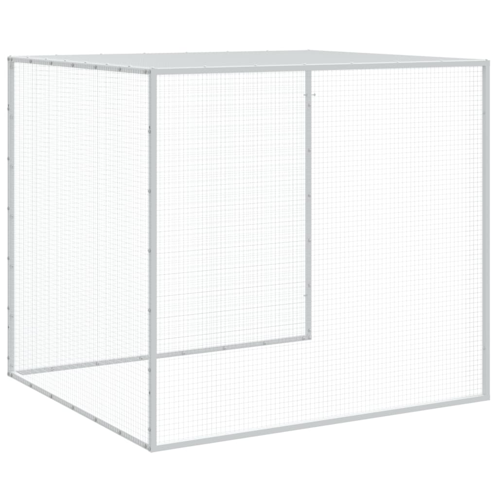 vidaXL Klatka dla kurcząt, z dachem, antracytowa, 803x98x90 cm, stal