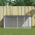 vidaXL Klatka dla kurczaków z dachem antracytowa 203x98x90 cm ocynkowana stal