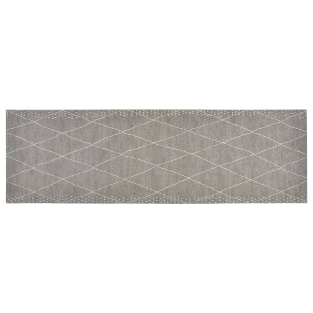 vidaXL Dywanik kuchenny, wzór w romby, 60x180 cm, aksamitny