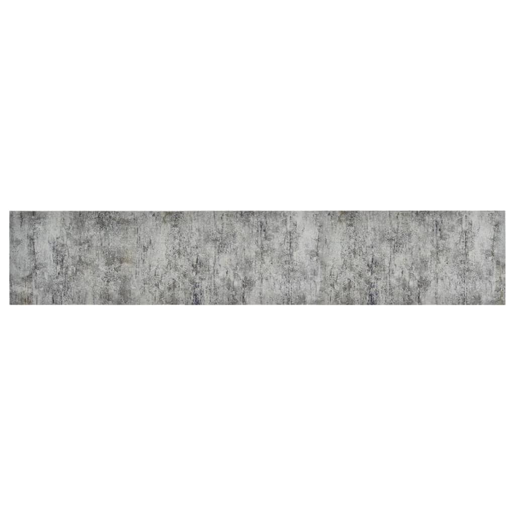 vidaXL Dywanik kuchenny, wzór betonu, 60x300 cm, aksamitny