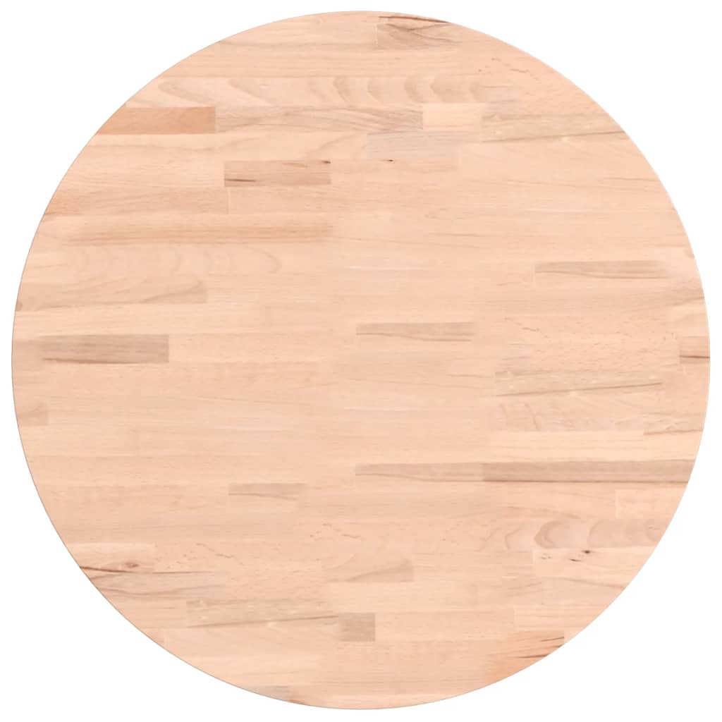 vidaXL Blat do stolika, Ø50x1,5 cm, okrągły, lite drewno bukowe