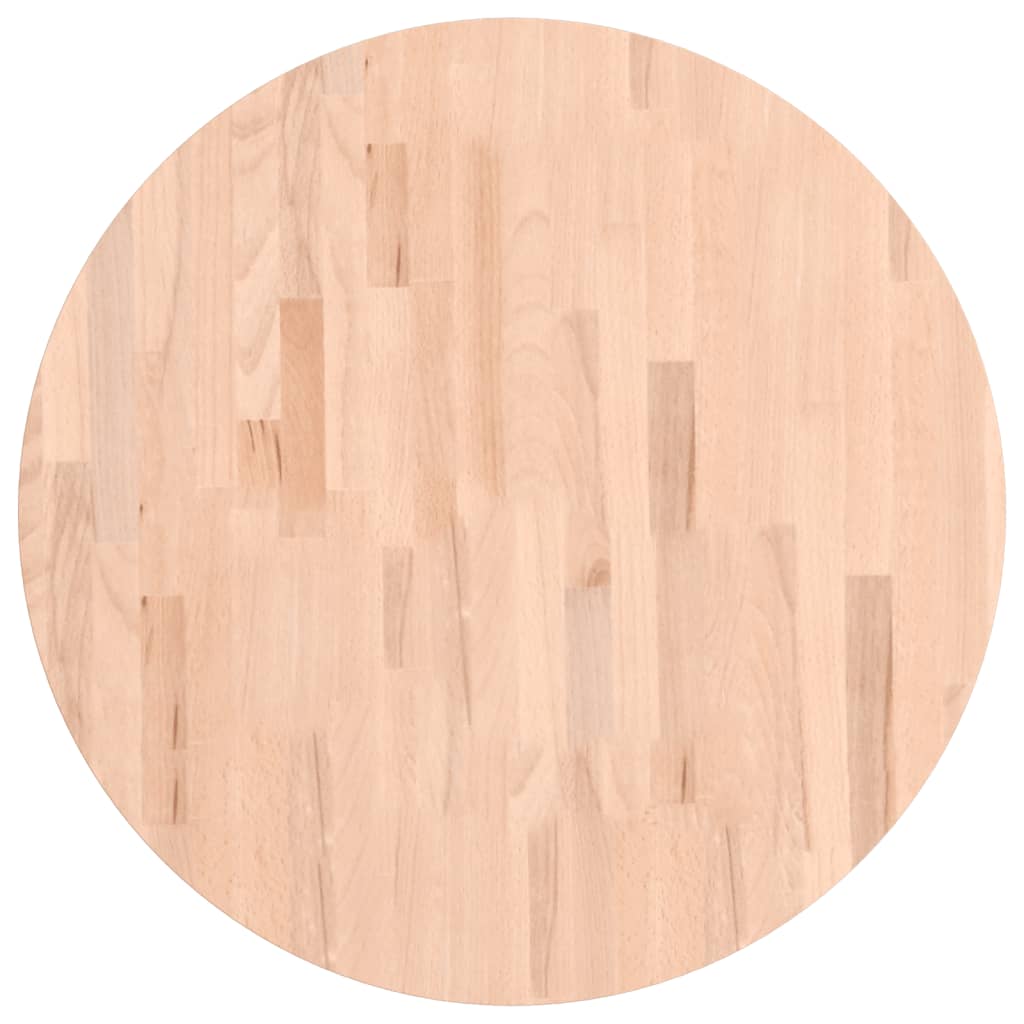 vidaXL Blat do stołu, Ø70x1,5 cm, okrągły, lite drewno bukowe